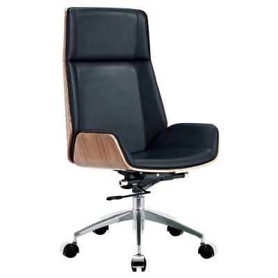 China Wholesale Black Adjustable Swivel (Height) Luxury Comfortable Adjustable Lift Chairs Office Leather Chairs for sale