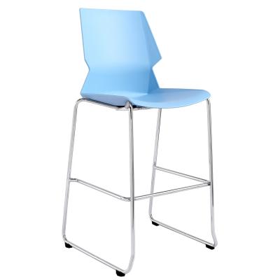 China China Convertible Designer Modern Blue Stackable Barstool High Bar Chair Plastic Bar Stools For Sale for sale