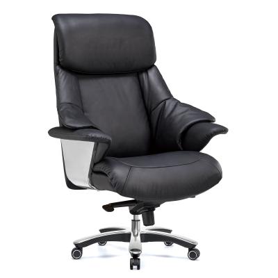 China High Quality Comfort Adjustable Adult PU Swivel Manager Revolving Furniture Office Leather Chair for sale