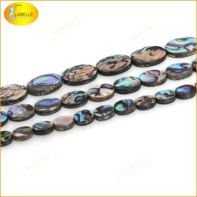 China 100% natural color as per photo Shell Oval Beads Strand Flat pearly WIPE Shell Beads Natural oval for sale