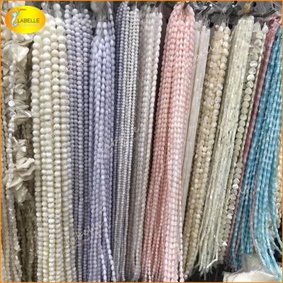 China 100% Natural Color As Per Photo Rondelle Bead Strand Beads BROOM Beads Loose Pearlescent Beads for sale