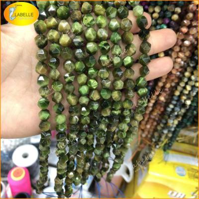 China 100% Natural Color Graduated AA Tiger Eye Beads Faceted Natural Gemstone Bead Beading Supply Strand Beads for sale