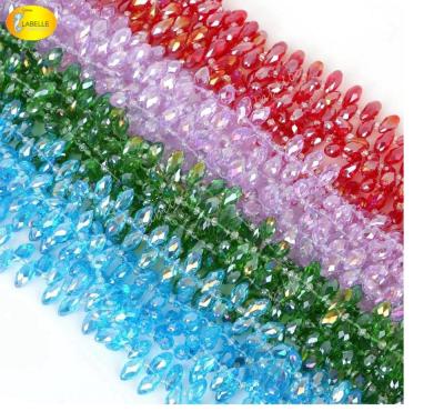 China Crystal Glass Beads Jewelry Making Crystal Teardrop Beads in bulk Faceted Crystal Beads for sale