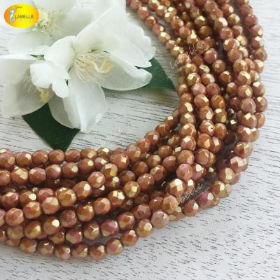 China Crystal Glass Beads Jewelry Making Small Crystal Beads Fire Polished Crystal Glass Bead Wholesale Supplier for sale