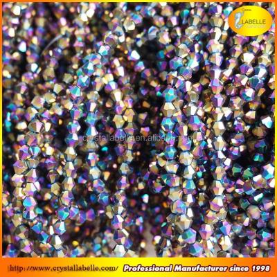 China Crystal Beads Czech Glass Faceted polished by Crystal Wholesale Pebbles Beads Fire beads 4mm 6mm 8mm crystal ab for sale