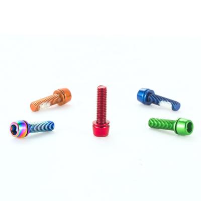 China Bike Parts CNC Steel Bicycle Stem Bolt 6 Pcs , M5x18mm Bike Steel Stem Fixed Screws for sale