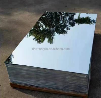 China Decoration 1220*2440mm Rose Silver Gold Mirror Acrylic Sheets for sale