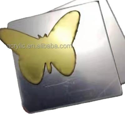 China Advertising 3mm thickness gold silver black mirror acrylic decoration and products cover for decoration for sale