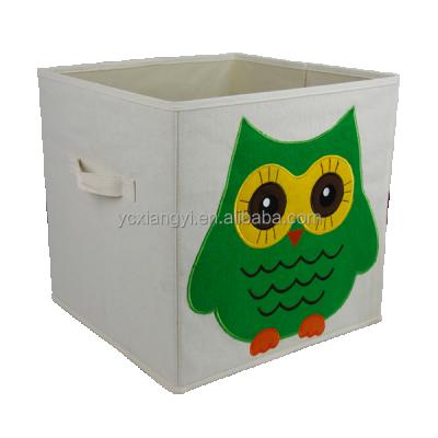 China Viable Kids Toys Canvas Storage Box High Quality Animal Collapsible for sale