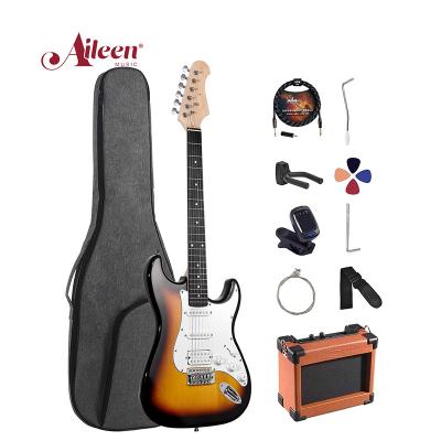 China Electric Guitar All Style Solid Adapter ST Electric Guitar Kit Musical Instrument (EGS111) for sale