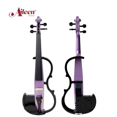 China Ebony Customized Ebony Electric Violin 4/4 Instrument Carbon Fiber Pull Plate with Triangular Arch Foam Case (VE110P) for sale