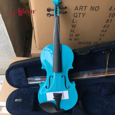 China Colorful Handmade Plywood Factory OEM Student Violin With Case (VG001C) for sale