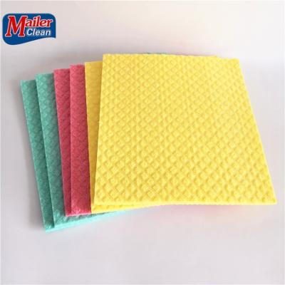 China Sustainable Manufacturer of New Design Kitchen Rag Cellulose Sponge Wet Cloth / Towel for sale