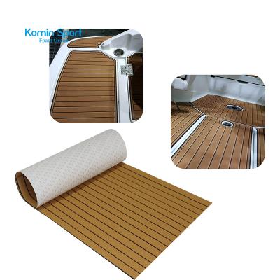 China Boat Flooring Closed Teak Wholesale Marine Boat Decking Faux EVA Foam Sheets Non Skid Flooring /Surfboard Komin Sports Cells for sale