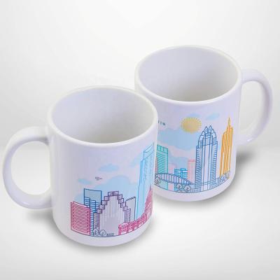 China Viable Wholesale 11oz Souvenir Water Tea Coffee Mug Ceramic Custom Ceramic Mug for sale