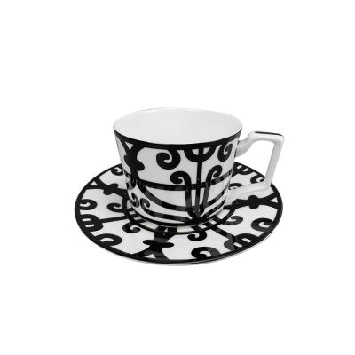 China Viable Wholesale New Product Fine Bone China Coffee Cup and Saucer Ceramic Fine Tea Cup for sale