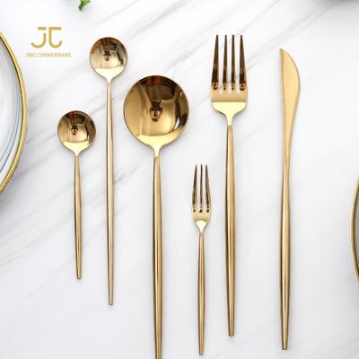 China Sustainable Hot-selling Exquisite Western-style Gold and Silver Knife and Fork Suits for sale