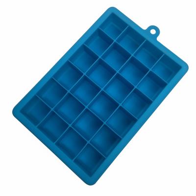 China Viable Professional Silicone Ice Cube Mold Maker Silicone Ice Mold With 24 Holes for sale