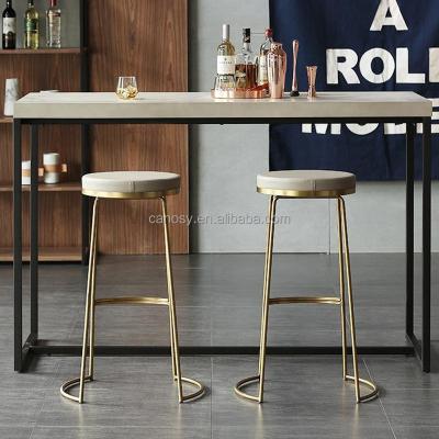 China 2023 new counter stools modern kitchen bar chair restaurant stools new products metal stage high stools for sale