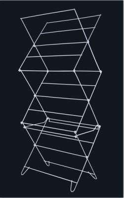 China 3 tier concertina airer for sale