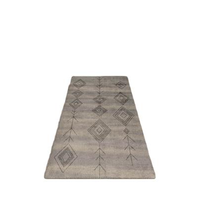 China Wabi-sabi Washable Floor Mat Bedroom Bed Rug Foot Cover Tread Living Room Balcony Washable Striped Bay Window Household Rug for sale