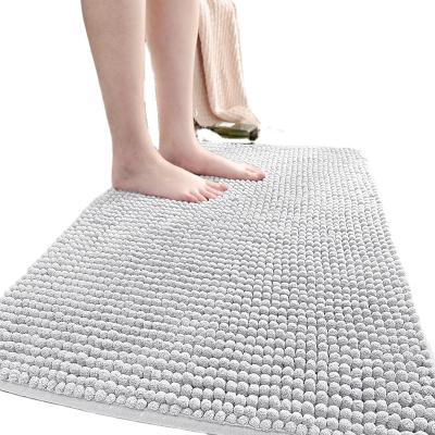 China Washable Bathroom Door Mat Home Bedroom Floor Mat Non-slip Absorbent Hotel Bathroom Foot Mat for sale