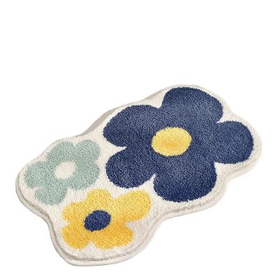 China Washable Nordic Simple Strong Absorbent Entrance Door Mat Bathroom Door Mat Bathroom Floor Mat for sale