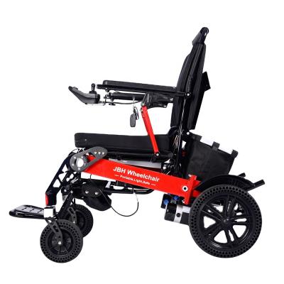 China JBH OEM hot selling portable automatic folding and releasing electric wheelchair for the elderly travel around and home care 120kg for sale