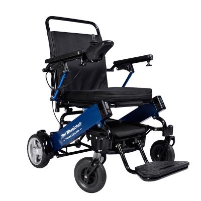 China The best structure and point contact lithium battery simple locking type fast selling comfortable portable folding 2PC 180W power moterIed electric wheelchair scooter for disabled man for sale