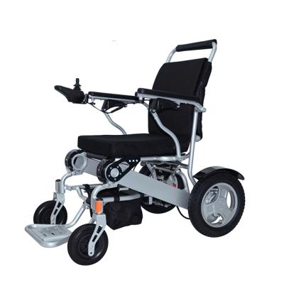 China China Manufacturer Aerospace Heavy Duty Lightweight Portable Folding Alloy Titanium-Aluminum Alloy Electric Motorized Wheelchair For Disabled for sale