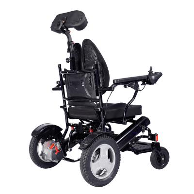 China Titanium-aluminum alloy electric wheelchair aerospace folding with wheelchair motor JBH D11 for sale