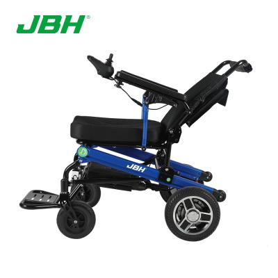 China 2021 JBH Aluminum Alloy Most Popular Products 4 Wheels Aluminum Light Backrest Adjustable Electric Wheelchair For Disabled Daily Life for sale