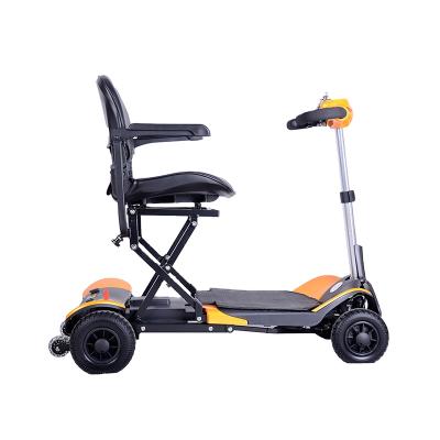 China Foldable Aluminum Four Wheels Electric Mobility Scooter for Elderly and Disabled People FDB01 for sale