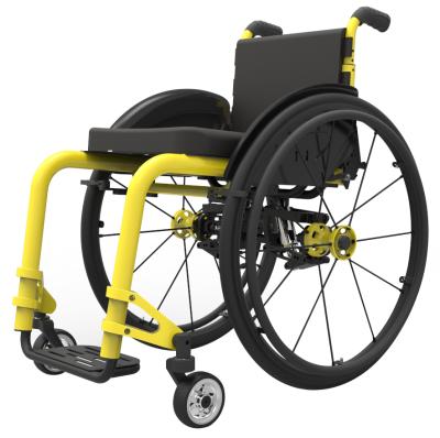 China Aluminum alloy& high quality carbon fiber folding ultralight aluminum active sport manual wheelchair for sale