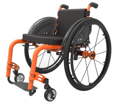 China Aluminum alloy& high quality carbon fiber folding ultralight aluminum active sport manual wheelchair for sale