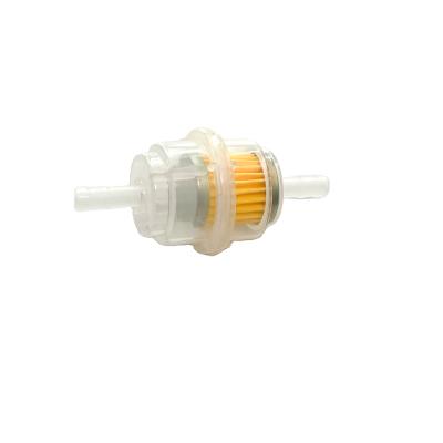 China Engine Parts 6-7mm Universal Motorcycle Fuel Filter Scooter Hose Gaseous Fuel Clear Filter for sale