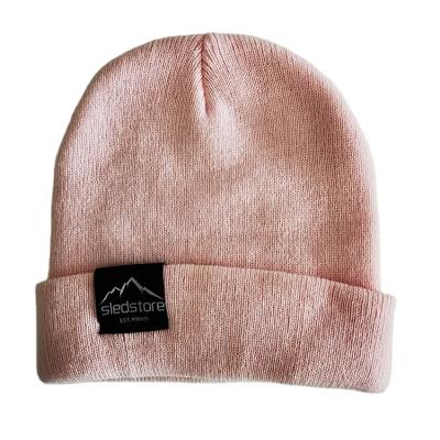 China Promotion Classic Fleece Solid Color Plain Winter Beanie 100% Acrylic Colorful Hat for sale