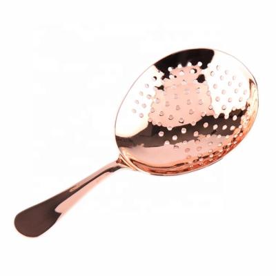 China Amazon Sale Stainless Steel Cocktail Hawthorne Julep Strainer Bartender Accessories Viable Hot Filter for sale