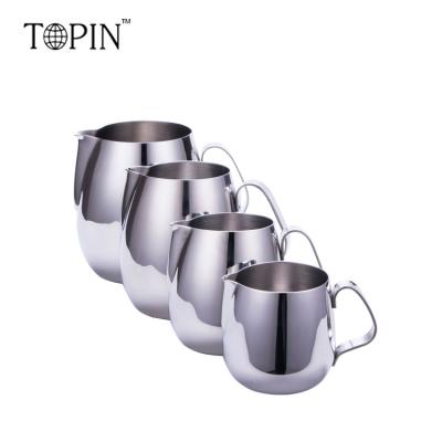 China Viable High Quality 304 Stainless Steel Pitcher Garland Cup Milk Jug Coffee Maker Tools for sale