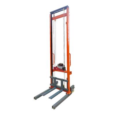 China Construction Site Brick Machinery Repair Shops Factory Electricportable Manual Forklift 6m Pallet Stacker Pusher Lift Type Electric Truck for sale