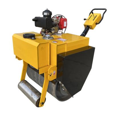 China Type 600 Single Drum Asphalt Road Roller For Sale Lightweight Vibratory Roller Factory Building Material Shops Small Road Pneumatic Hand Push Roller Compactor for sale