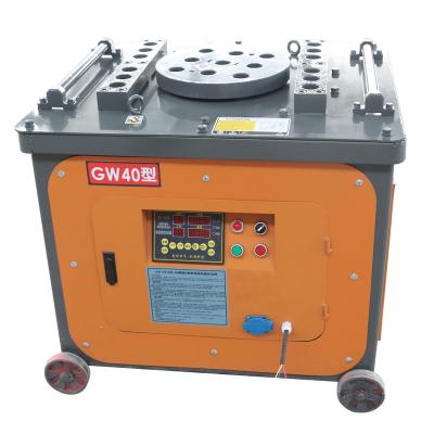 China GW40 Quality Guarantee Electric Power CNC Rebar Wire Benders Bar Solid Steel Bar Bending Machine for sale