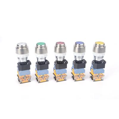 China Momentary / Explosion Proof Self Latching Reset Spring Return Indicator Momentary Push Button Switch for sale