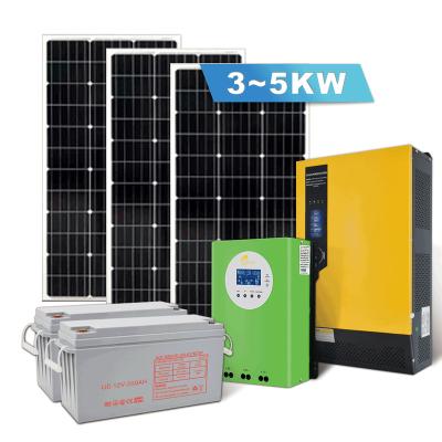 China Home Solar System 3KW 5KW 6KW 8KW 10KW Off Grid Hybrid Solar Power Systems For Home for sale