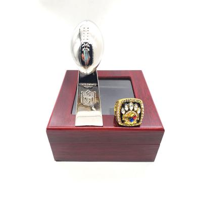 China FASHIONABLE Pittsburgh Steelers NFL Football Championship 2005 Ring and Trophy National Set for sale