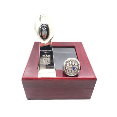 China FASHIONED New England Patriots 2014 National NFL Football Championship Ring and Trophy Set for sale