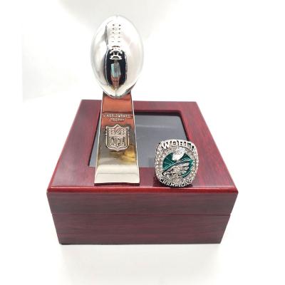 China FASHIONED Philadelphia Eagles NFL Football Championship 2017 Ring and Trophy National Set for sale