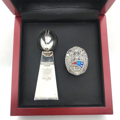 China FASHIONED New England Patriots NFL Football Championship 2018 Ring and Trophy National Set for sale