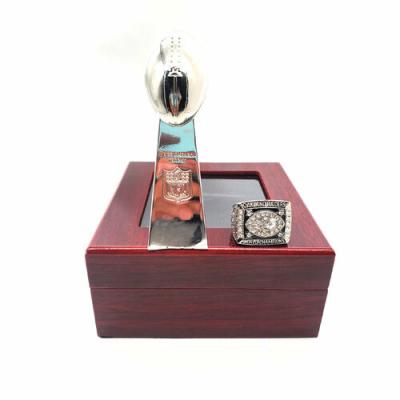 China FASHIONABLE Las Vegas Raiders 1980 National NFL Football Championship Ring And Trophy Set for sale