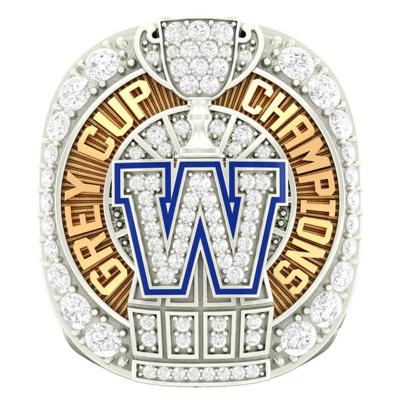 China 2021 CFL Winnipeg Blue Bombers Football FASHION 108th Gray Cup Championship Ring Sports Game for sale